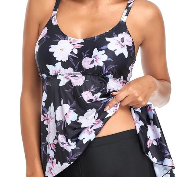 Two Piece Tankini Swimsuits for Women（XL) - Picture 2 of 7